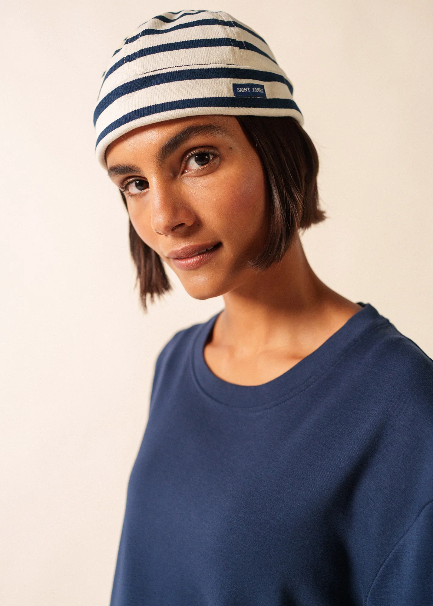 Bonnet Miki Méridien (ECRU/MARINE) - Image 4