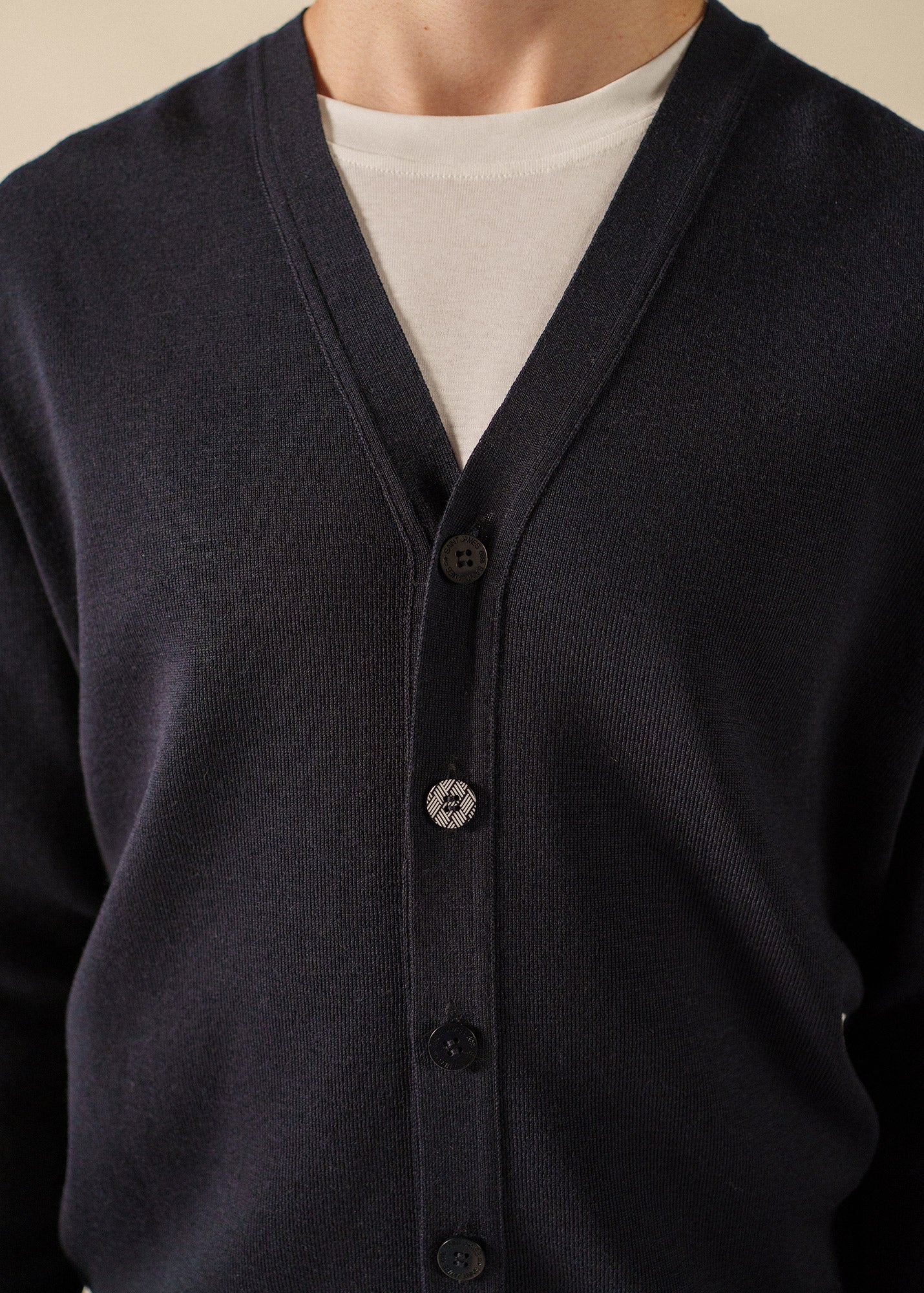 Cardigan Equipage (NAVY/ECUME) - Image 4