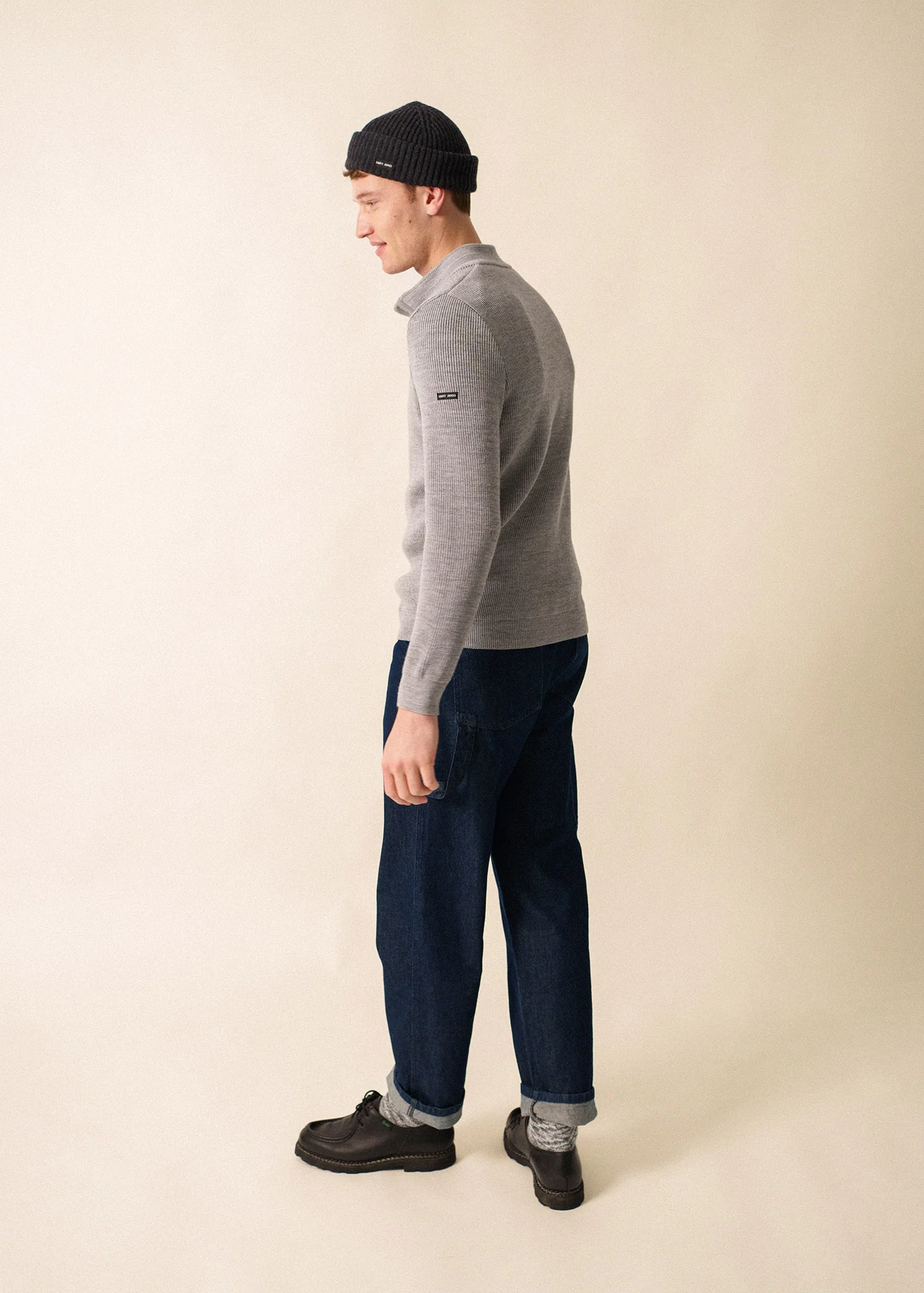 Pull Bourboule - en laine (GRIS CLAIR) - Image 4